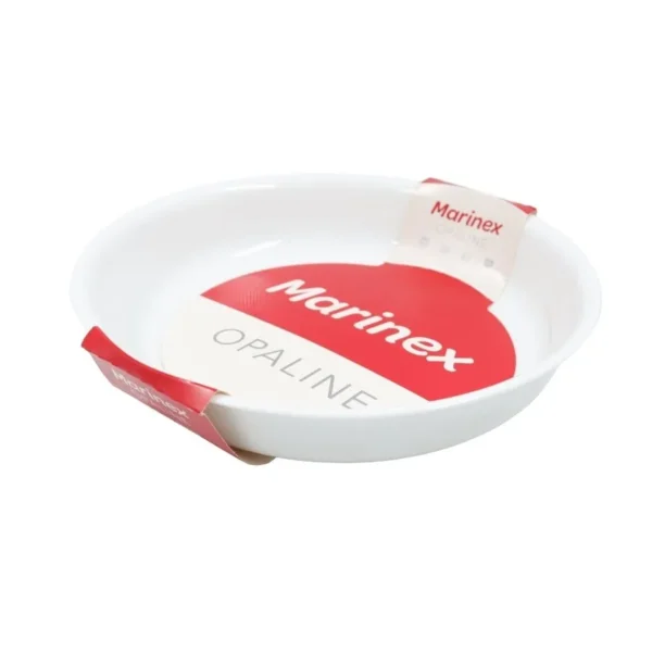 Asadera de vidrio Opaline redonda 28 cm – MARINEX