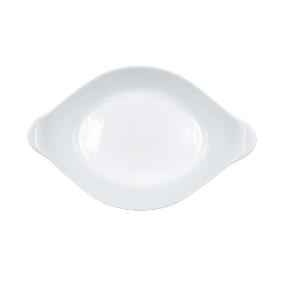 Asadera de vidrio Opaline oval 29 x 18 cm – MARINEX