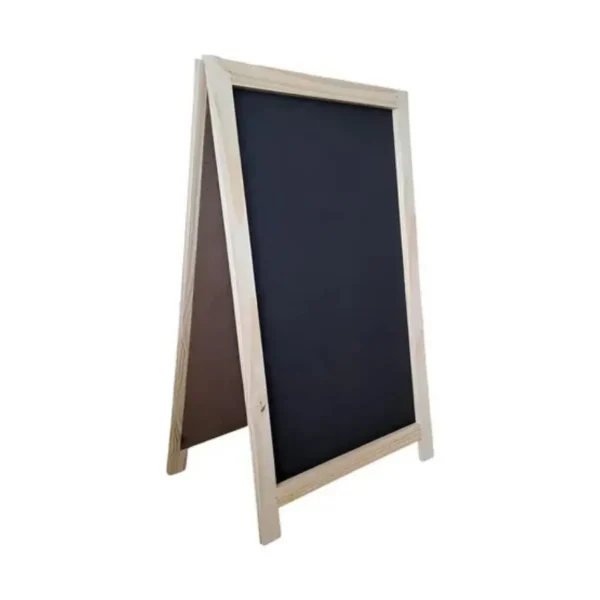 Pizarrón doble de madera 100 x 60 cm