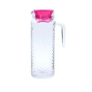Jarra de vidrio Zumba 1,2 L con tapa color – NADIR