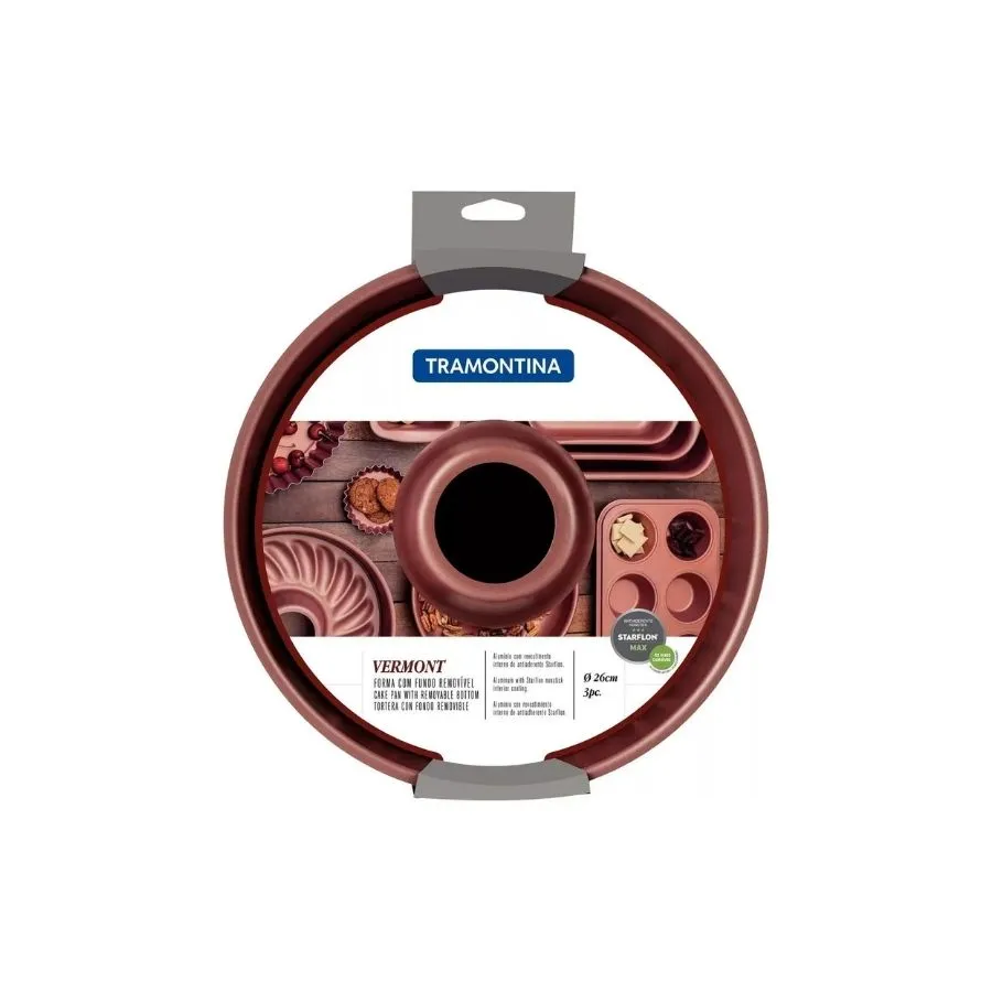Tortera antiadherente Vermont 26 cm con fondo removible - TR