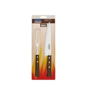 CUBIERTOS SET x 2 PZ TRAM CHURRASCO c/MAD