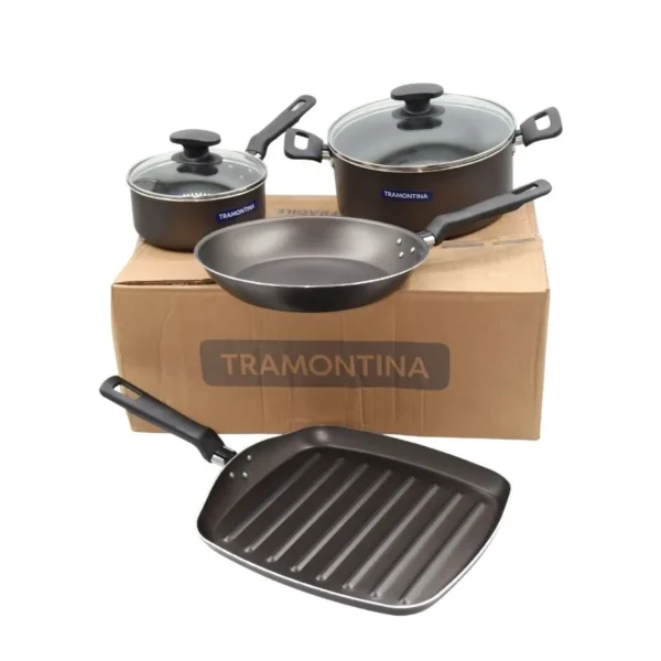 Batería antiadherente Loreto grafito 4 piezas – TRAMONTINA