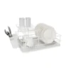 Escurridor metal 2 pisos horizontal blanco - HUDSON