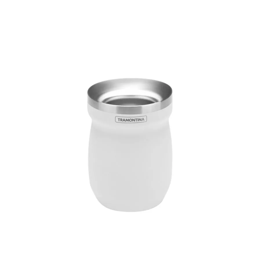 Mate de acero inoxidable blanco – TRAMONTINA