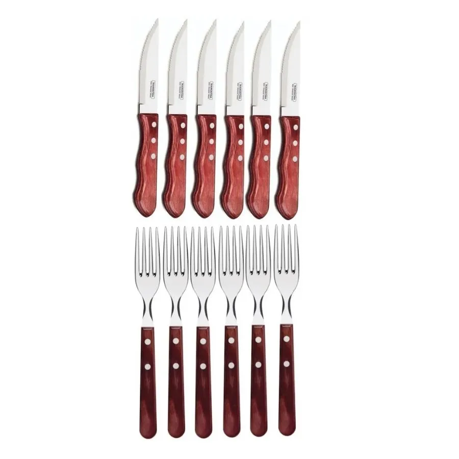 Set de cubiertos Churrasco x 14 piezas con tabla - TRAMONTIN