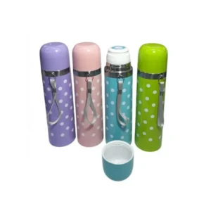 Tarro acero bala lunares 500 ml con pico tapón