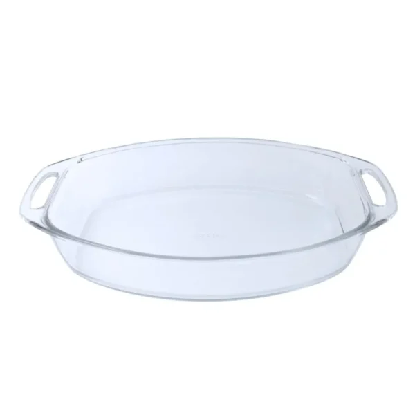 Asadera de vidrio línea Seletta oval 40 x 28 cm – MARINEX