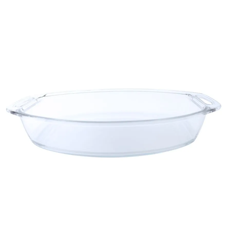 Asadera de vidrio línea Selettta oval 40 x 28 cm – MARINEX