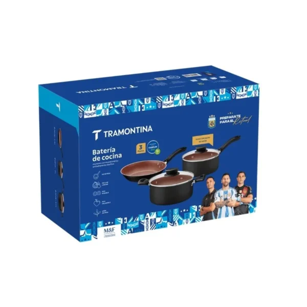 Batería Linz antiadherente bordó AFA x 3 piezas – TRAMONTINA