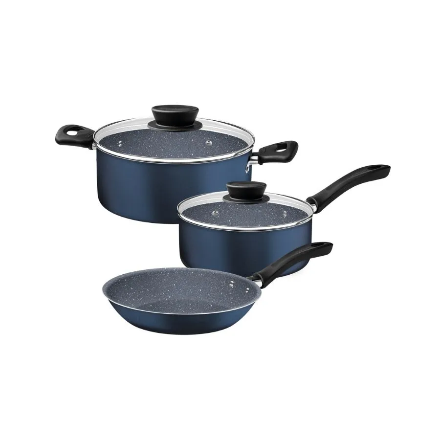 Batería Linz antiadherente azul AFA x 3 piezas – TRAMONTINA