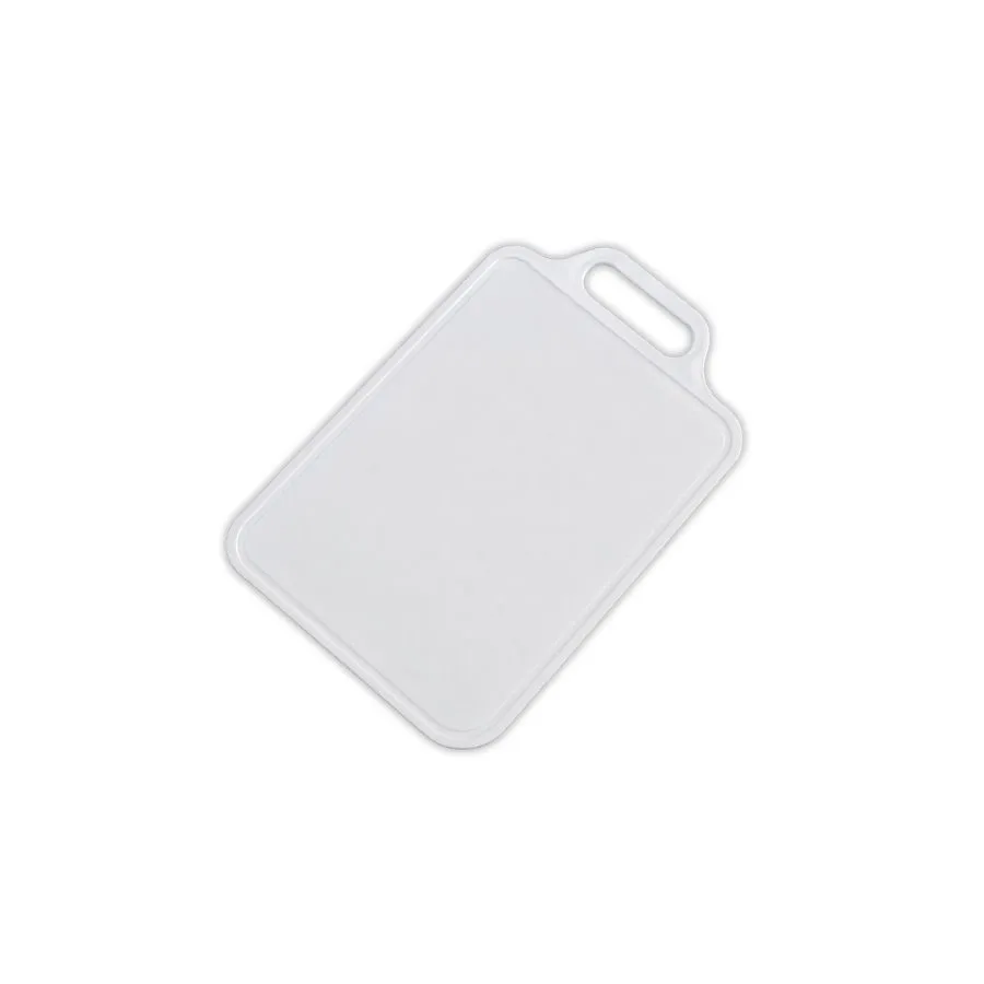 Tabla plástica moderna para picar chica blanca