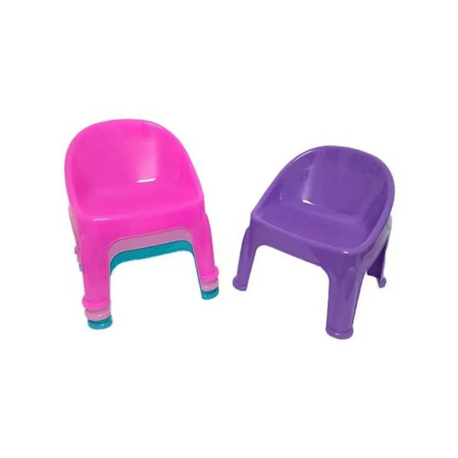 Silla plástica infantil con respaldo – MODERPLAST