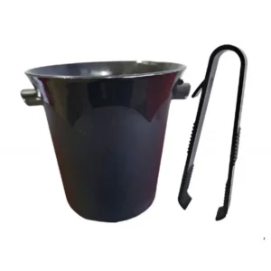 BALDE PLAST p/HIELO M.I.S "CH" NEGRO c/PINZA