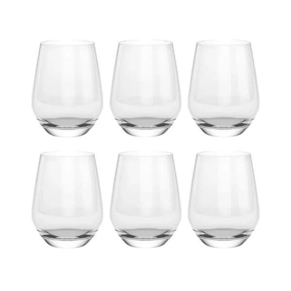 Set 6 vasos Sicilia bajos 369 cc – CRISTAR