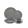 Set de vajilla cerámica Flat Gray 30 piezas - OXFORD