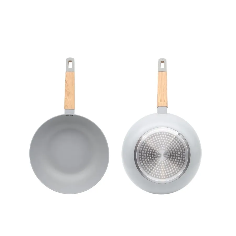 Wok antiadherente Scandi Grey 28 cm – LARHAUS