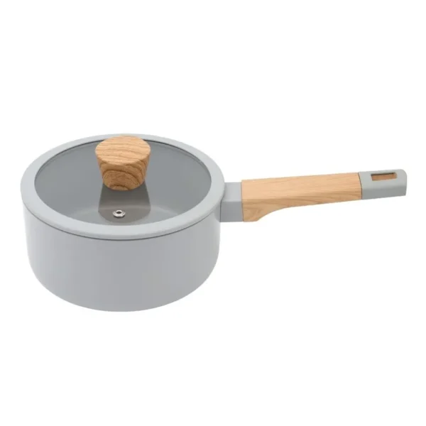 Cacerola antiadherente Scandi Grey con mango 18 cm (2,2 L) – LARHAUS