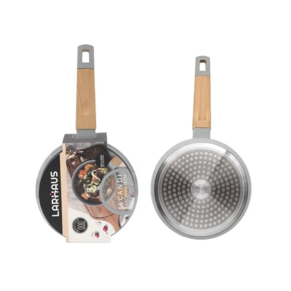 Cacerola antiadherente Scandi Grey con mango 18 cm (2,2 L) – LARHAUS