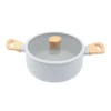 Cacerola antiadherente Scandi Grey 24 cm (4 L) - LARHAUS