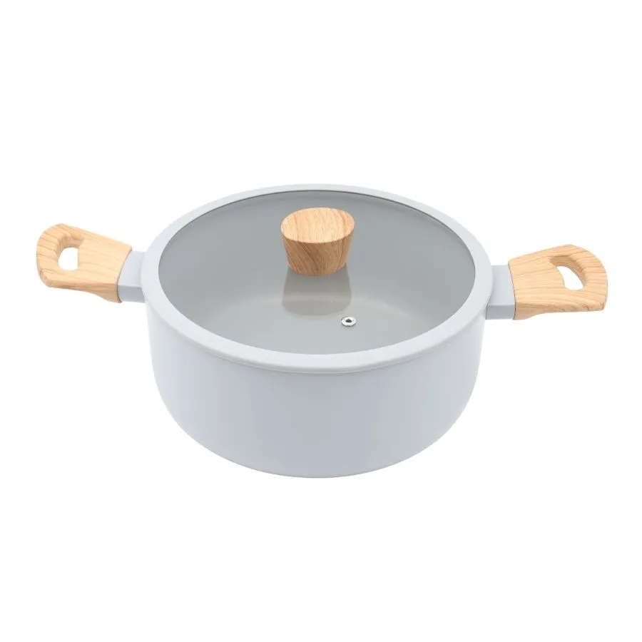 Cacerola antiadherente Scandi Grey 24 cm (4 L) – LARHAUS