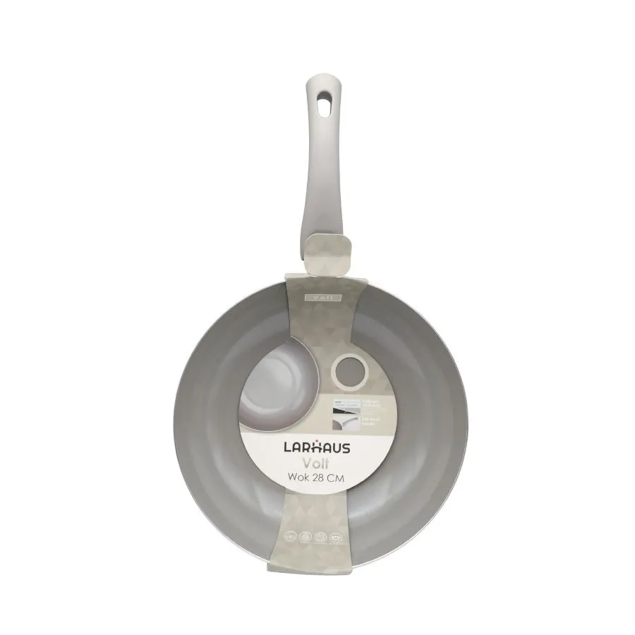 Wok antiadherente Volt Grey 28 cm – LARHAUS