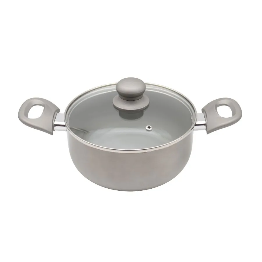 Cacerola antiadherente Scandi Grey 24 cm (4 L) – LARHAUS