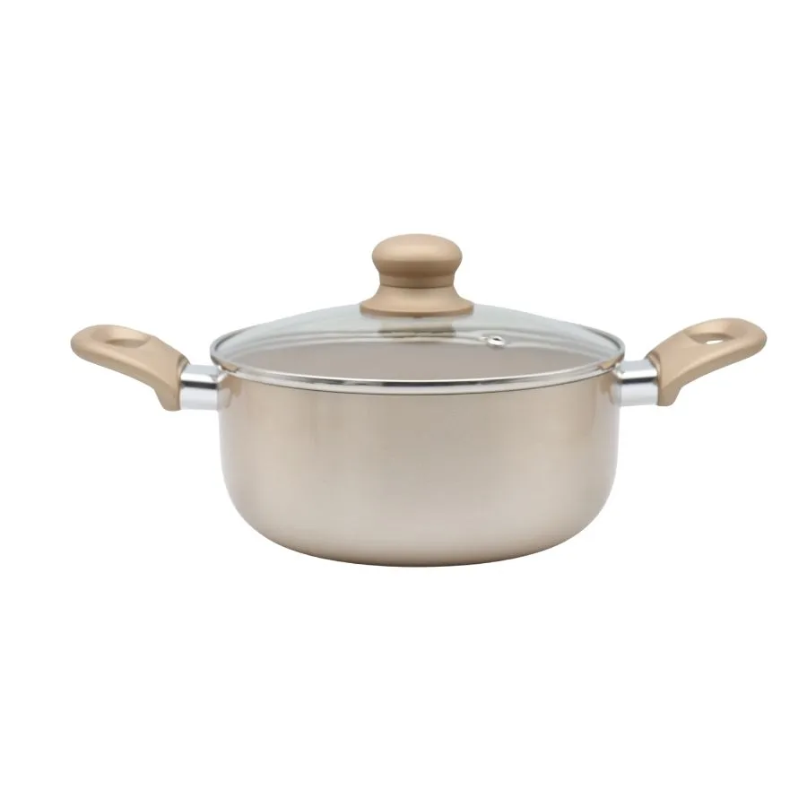 Cacerola antiadherente Volt Champagne 24 cm (4,9 L) – LARHAUS