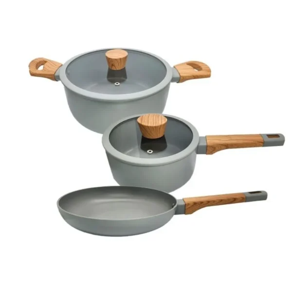 Batería antiadherente Scandi Grey x 5 piezas – LARHAUS