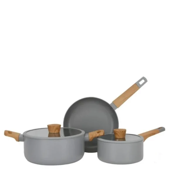 Batería antiadherente Scandi Grey x 5 piezas – LARHAUS