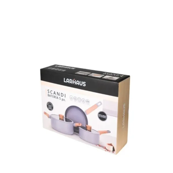 Batería antiadherente Scandi Grey x 5 piezas – LARHAUS