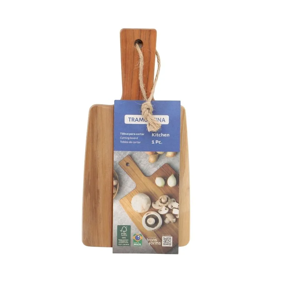 Tabla de madera rectangular con mango Kitchen – TRAMONTINA