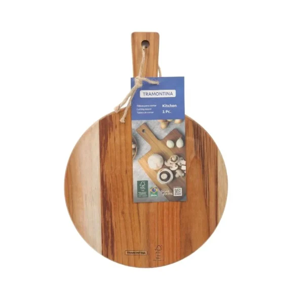 Tabla de madera redonda con mango Kitchen – TRAMONTINA