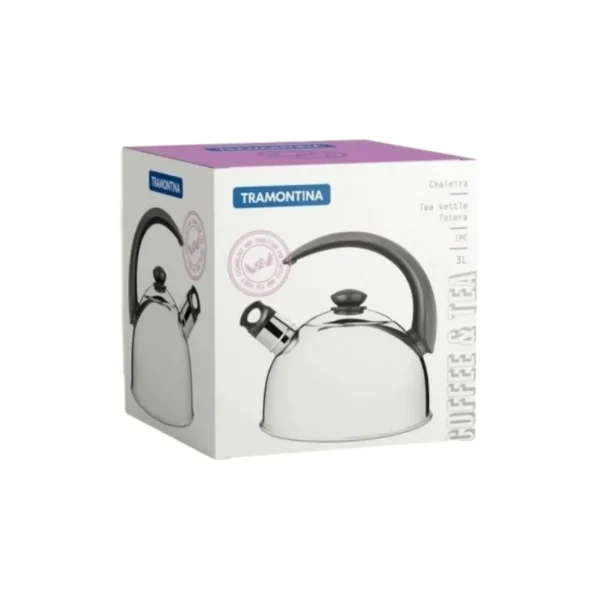 Pava acero inoxidable con silbato 3 L – TRAMONTINA
