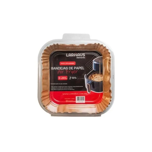 Moldes papel para air fryer x 50 – LARHAUS