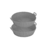 Set 2 moldes silicona para air fryer 22 x 20 cm - LARHAUS