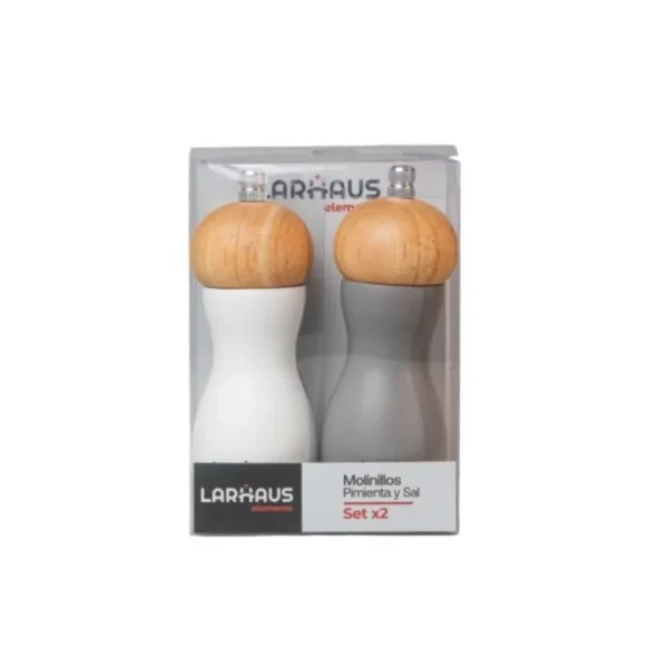 Set molinillos madera 15,5 cm – LARHAUS
