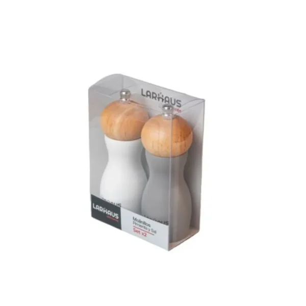 Set molinillos madera 15,5 cm – LARHAUS