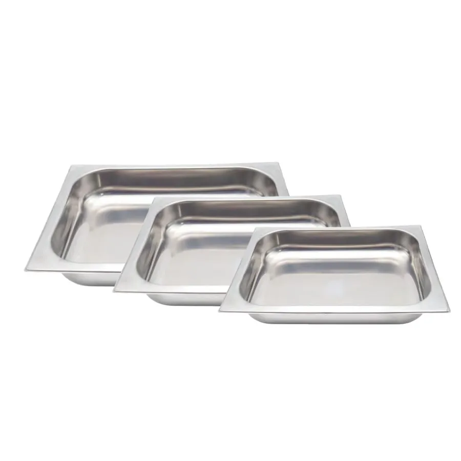 Set de 3 asaderas gastronómicas de acero inoxidable - CAROL