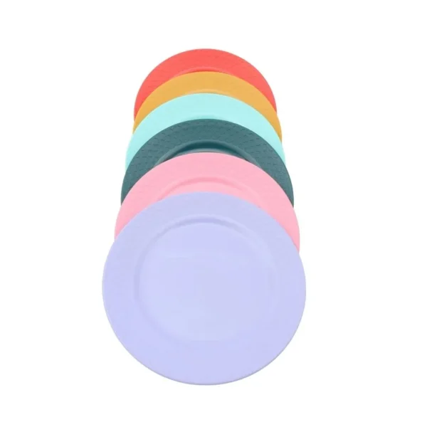 Plato de postre plástico Bambú 18,5 cm – YESI