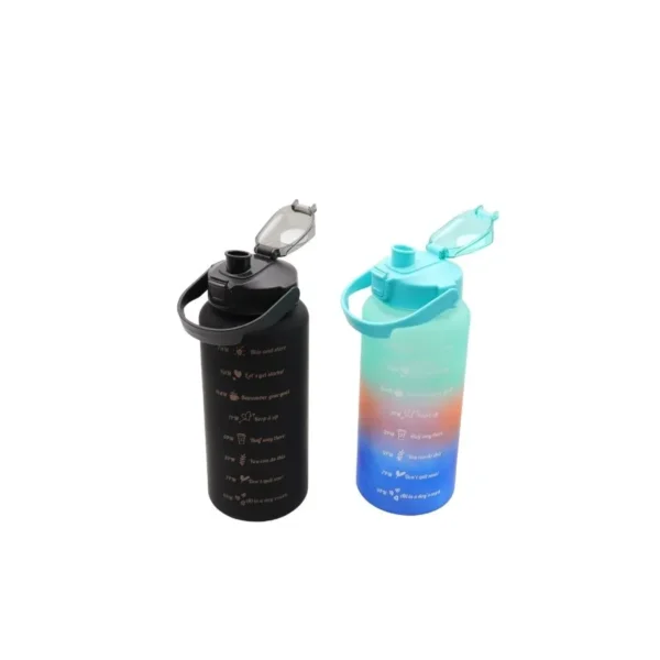 Set de botellas motivacionales plásticas x 3
