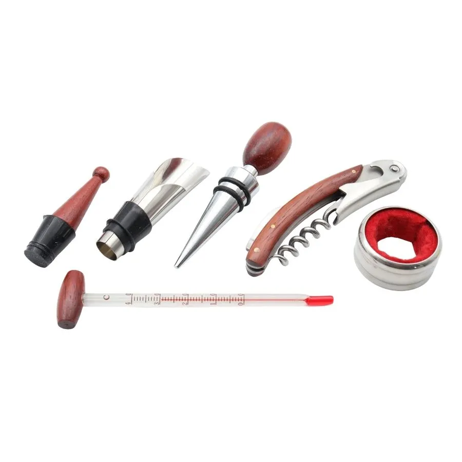 SET ACCES VINO x 5 "CUISINE" CJA CUERO