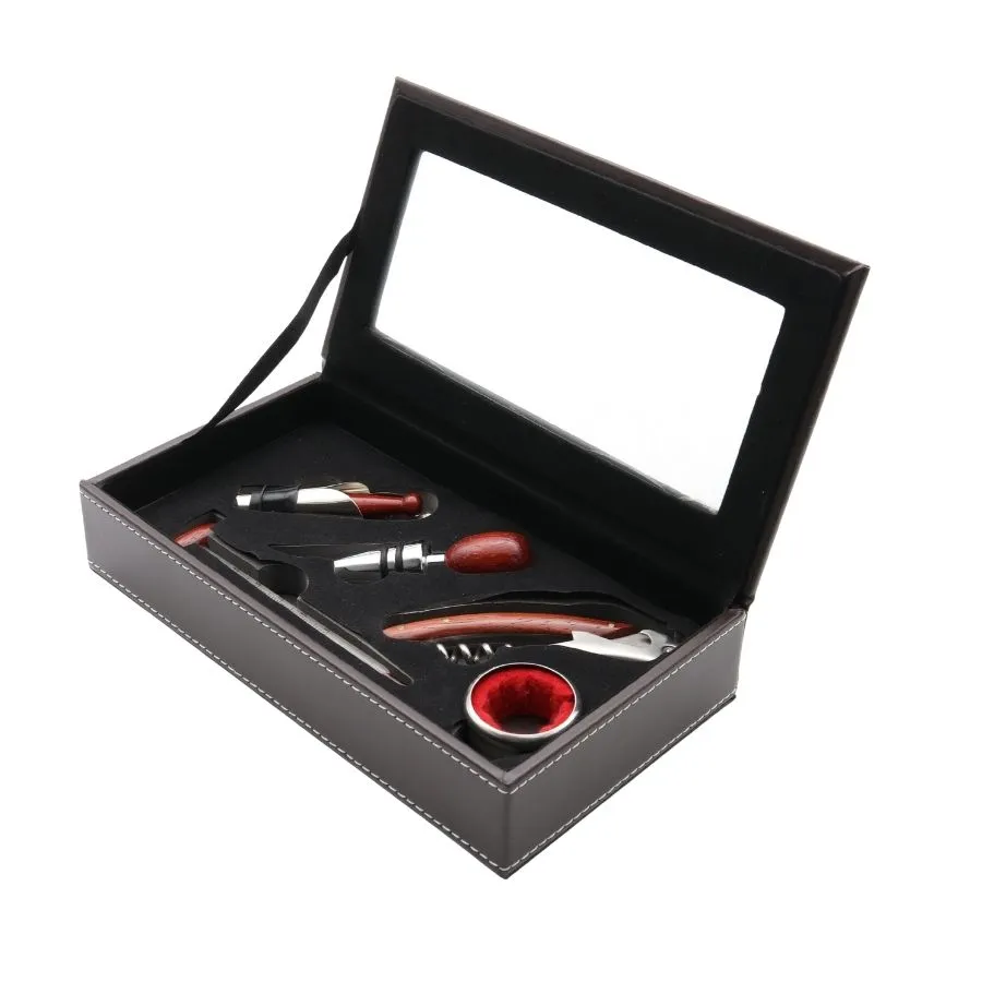 SET ACCES VINO x 5 "CUISINE" CJA CUERO