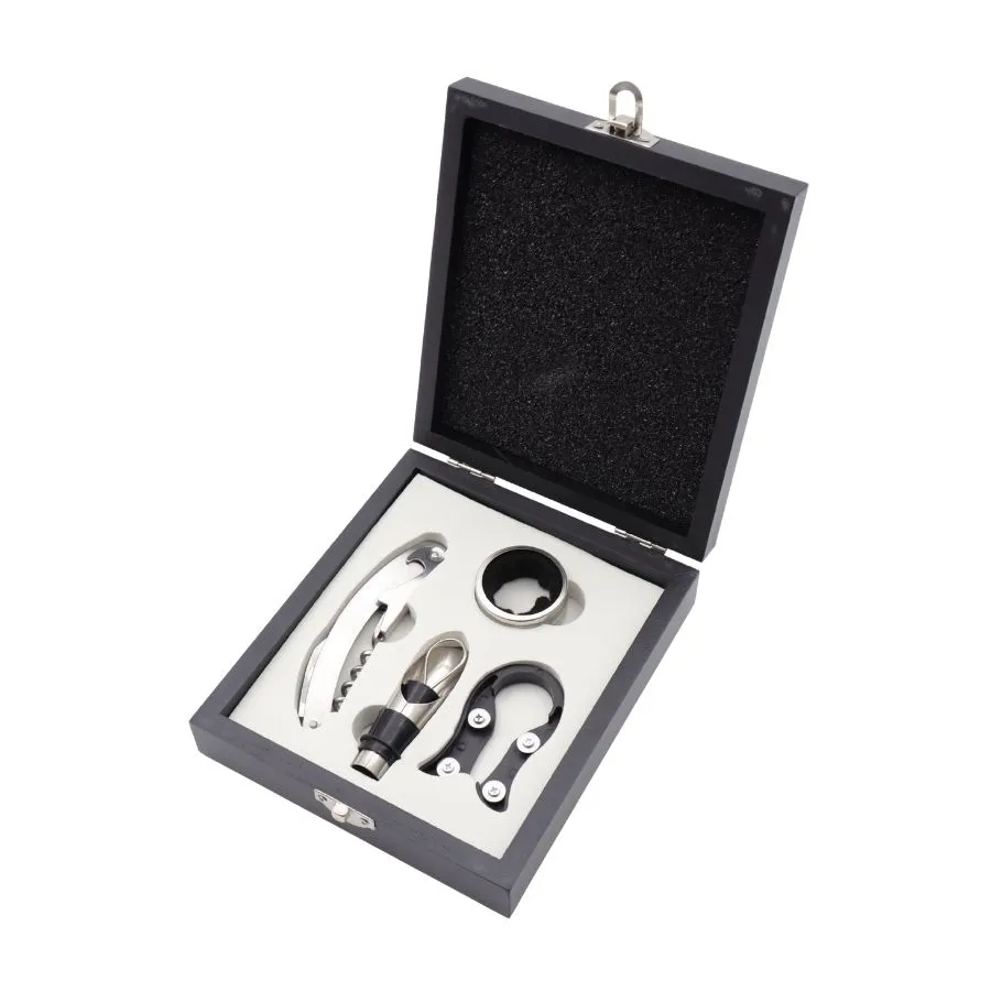 SET ACCES VINO x 4 NG CJA MADERA