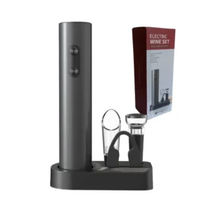 Set accesorios para vino x 5 con sacacorcho automático