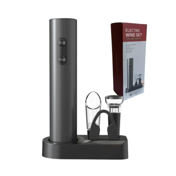 Set accesorios para vino x 5 con sacacorcho automático